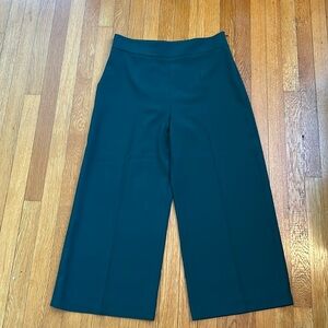 Zara Women Forest Green Wide Leg Trousers